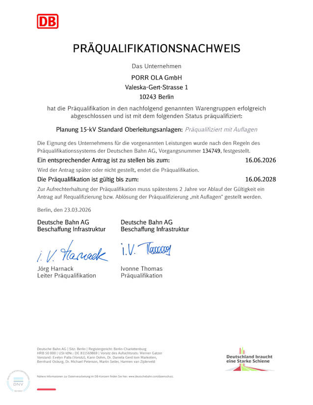 Ausführung 15-kV Zertifikat Preview